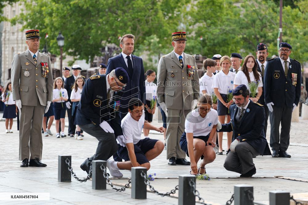 Macron at Bastille Day Parade - Paris