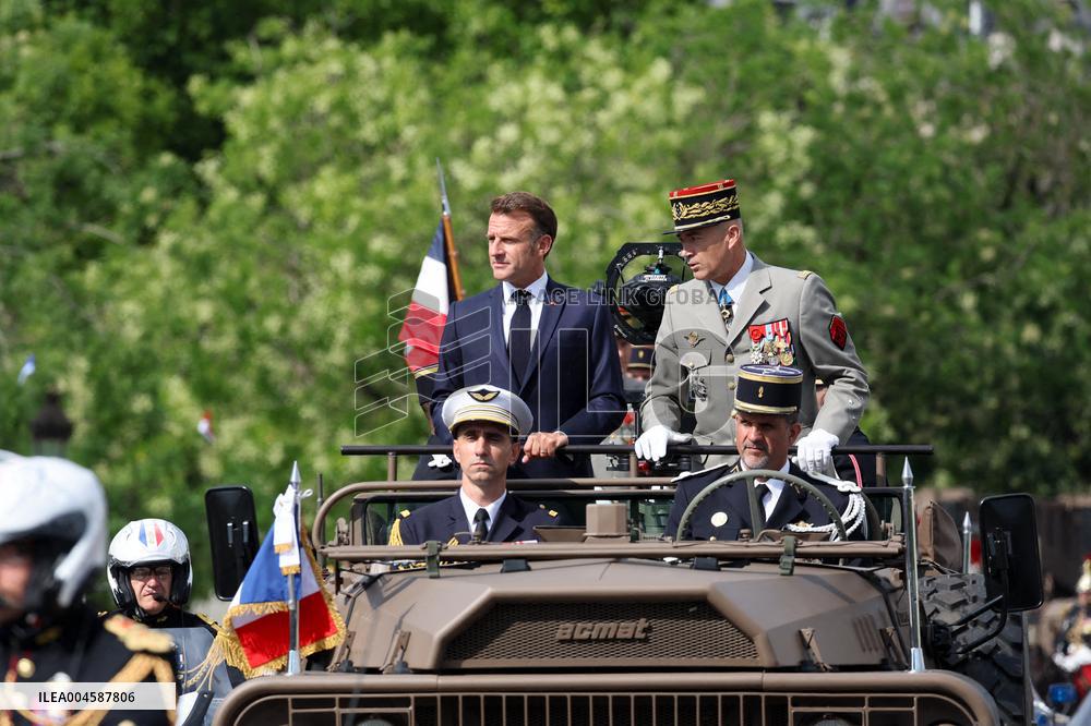 Macron at Bastille Day Parade - Paris