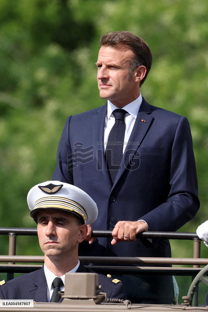 Macron at Bastille Day Parade - Paris