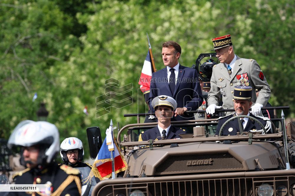 Macron at Bastille Day Parade - Paris