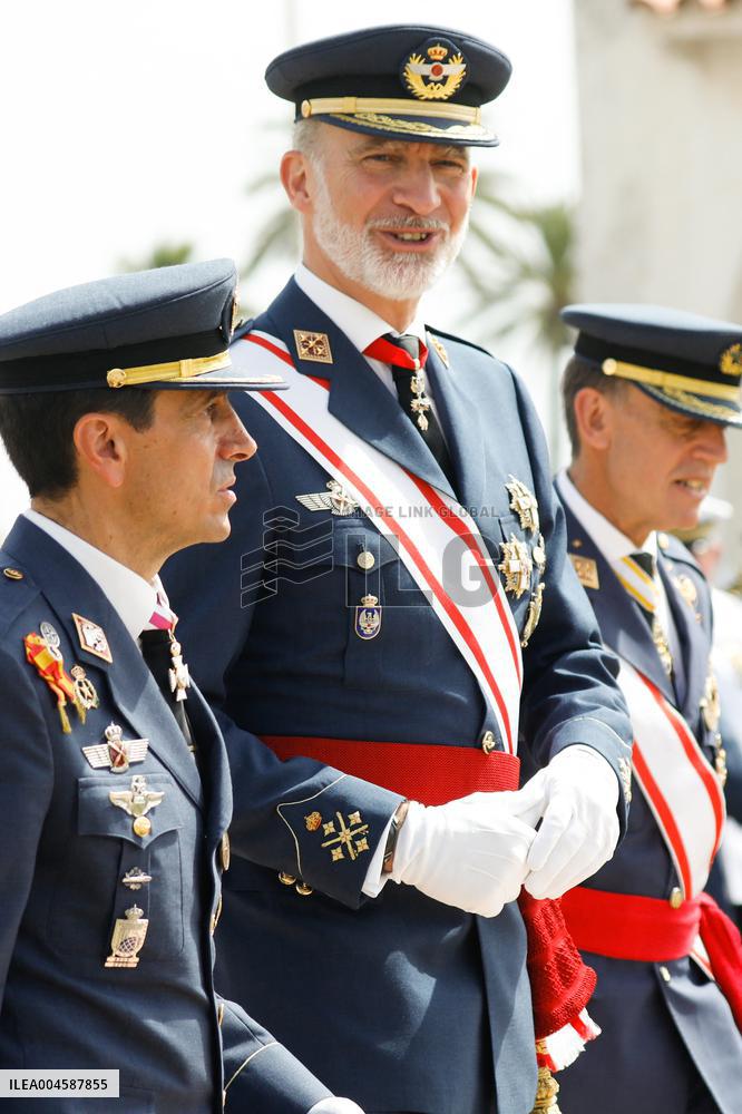 King Felipe VI during the delivery of Royal Dispatches at the General Air and Space Academy - San Javier