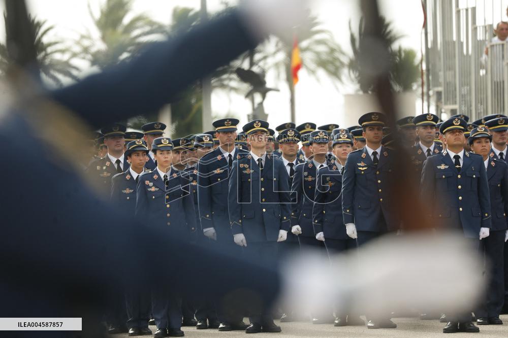 King Felipe VI during the delivery of Royal Dispatches at the General Air and Space Academy - San Javier