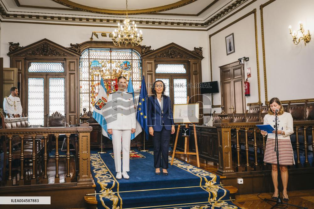 Princess Leonor receives the "Title of Adoptive Daughter of Marin" - Marin