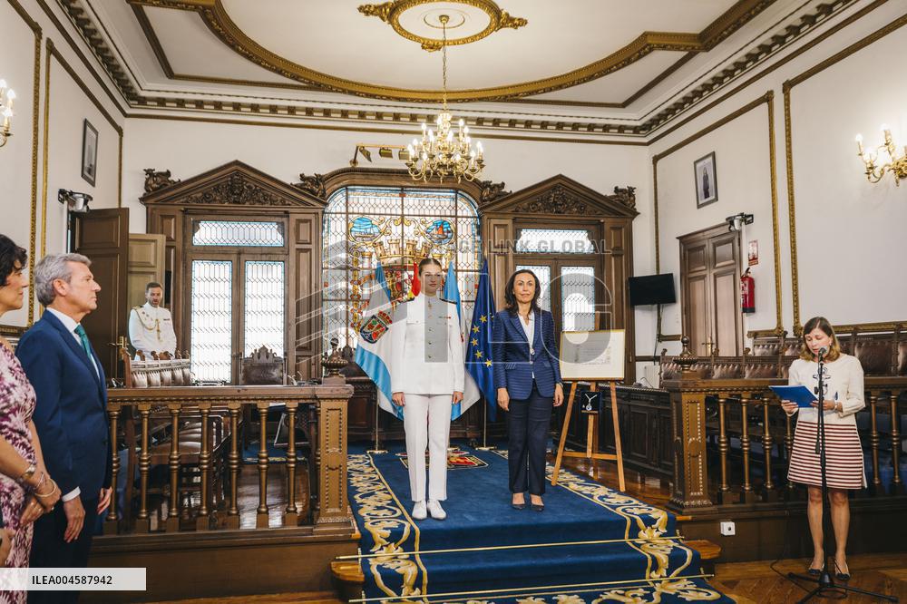 Princess Leonor receives the "Title of Adoptive Daughter of Marin" - Marin
