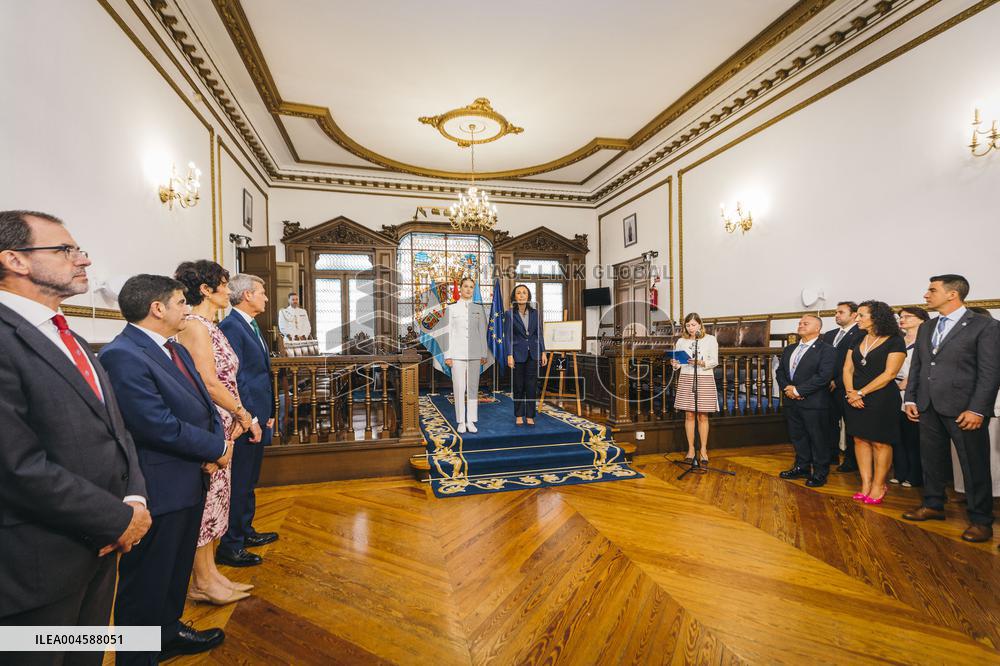 Princess Leonor receives the "Title of Adoptive Daughter of Marin" - Marin