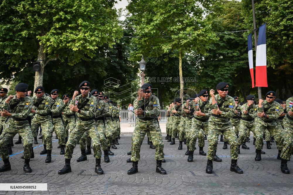 Indonesian army preparation on Bastille Day Pre ceremony in Paris FA