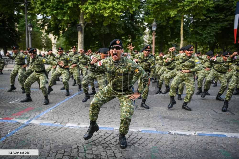 Indonesian army preparation on Bastille Day Pre ceremony in Paris FA