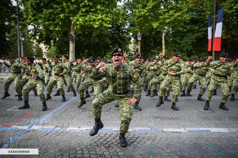 Indonesian army preparation on Bastille Day Pre ceremony in Paris FA