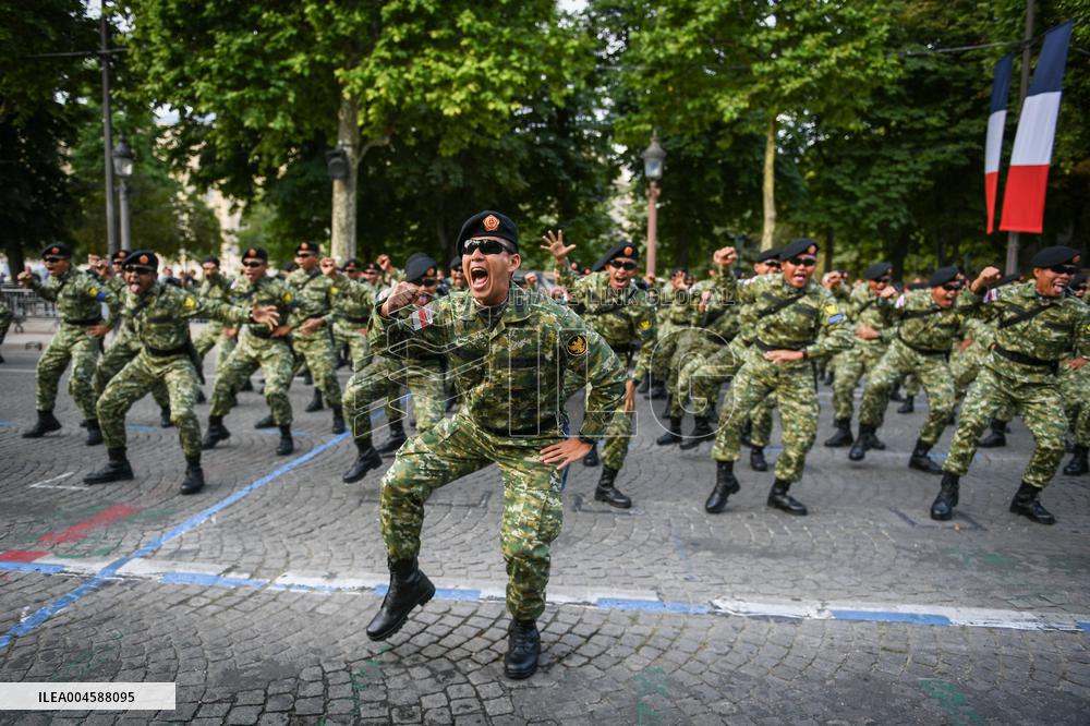 Indonesian army preparation on Bastille Day Pre ceremony in Paris FA