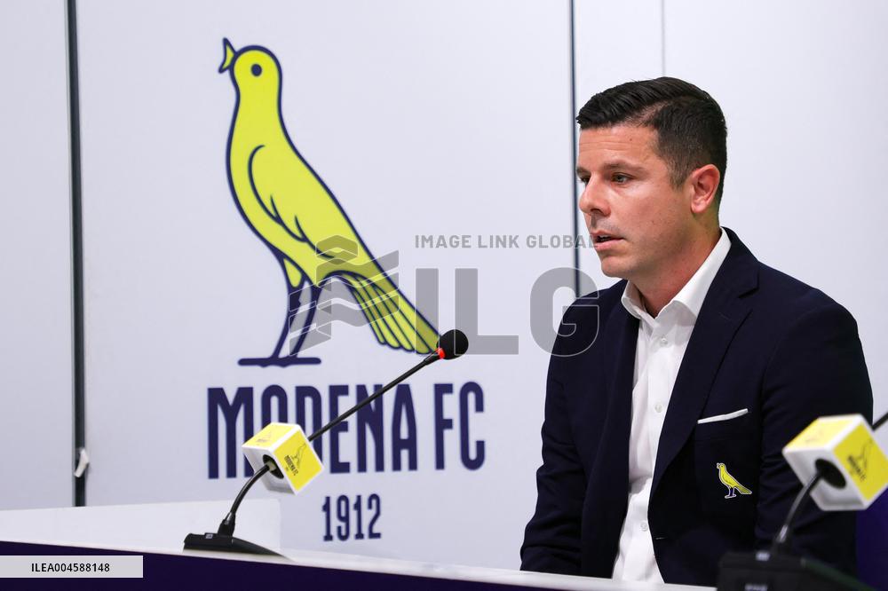 CALCIO - Serie B - Press Presentation of Modena Calcio's New Coach