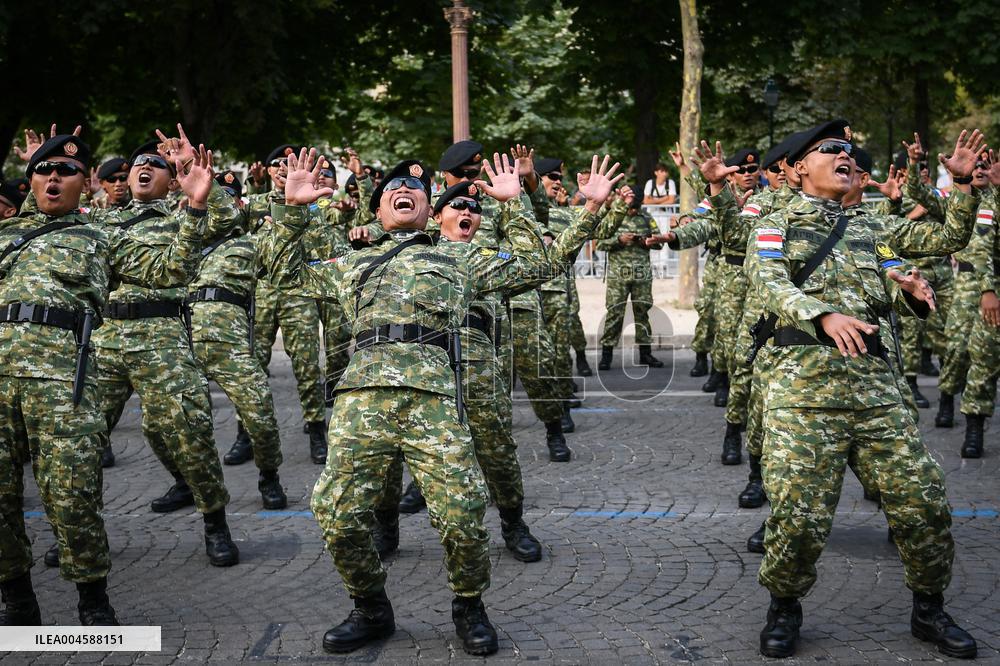 Indonesian army preparation on Bastille Day Pre ceremony in Paris FA