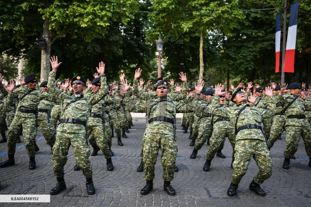 Indonesian army preparation on Bastille Day Pre ceremony in Paris FA