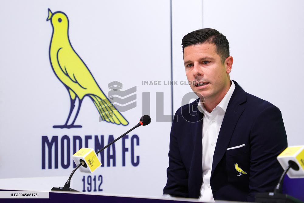 CALCIO - Serie B - Press Presentation of Modena Calcio's New Coach