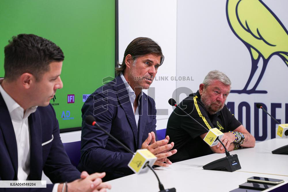 CALCIO - Serie B - Press Presentation of Modena Calcio's New Coach