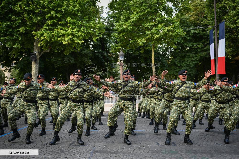 Indonesian army preparation on Bastille Day Pre ceremony in Paris FA