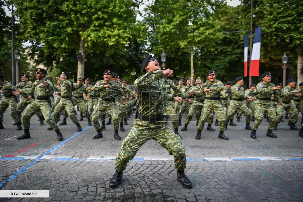Indonesian army preparation on Bastille Day Pre ceremony in Paris FA