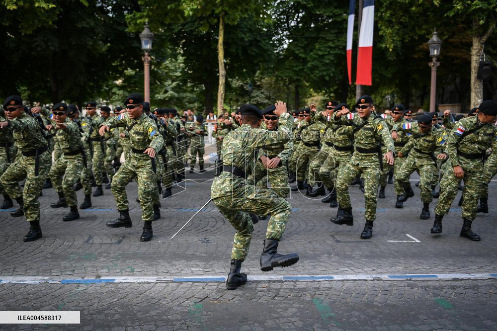 Indonesian army preparation on Bastille Day Pre ceremony in Paris FA