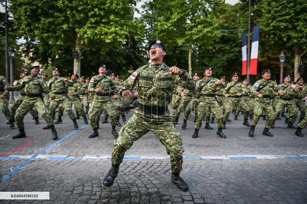 Indonesian army preparation on Bastille Day Pre ceremony in Paris FA