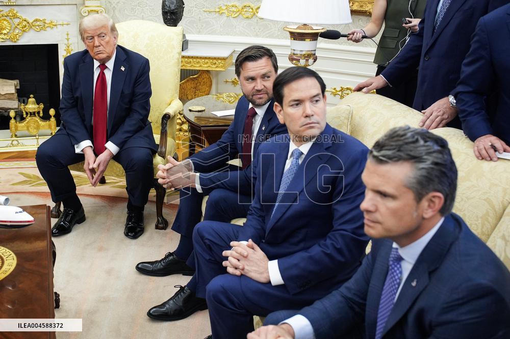 US President Donald Trump meets with NATO Secretary General Mark Rutte - Washington
