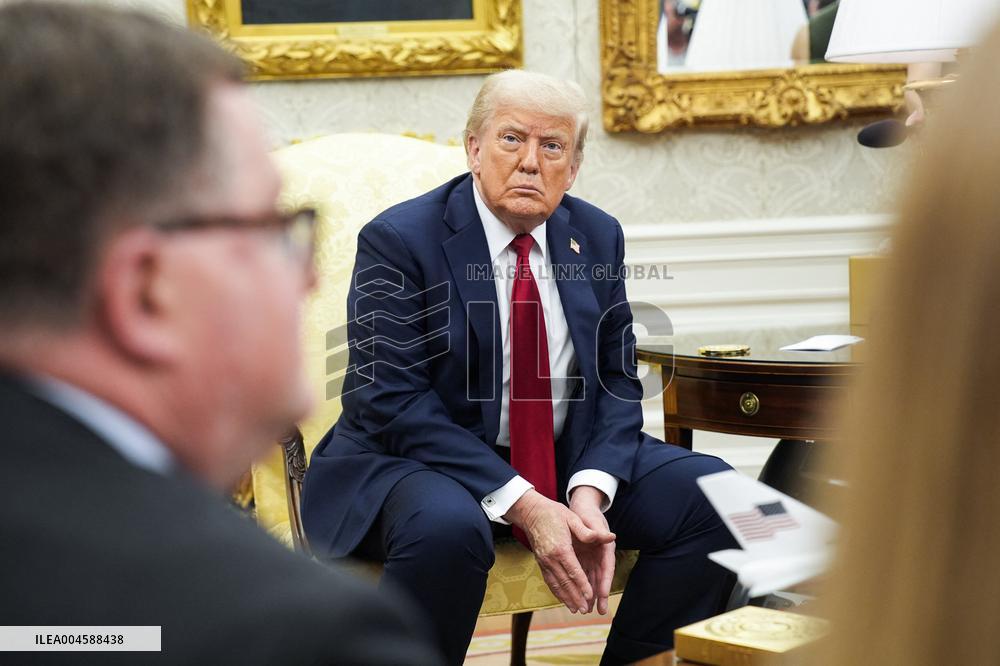 US President Donald Trump meets with NATO Secretary General Mark Rutte - Washington
