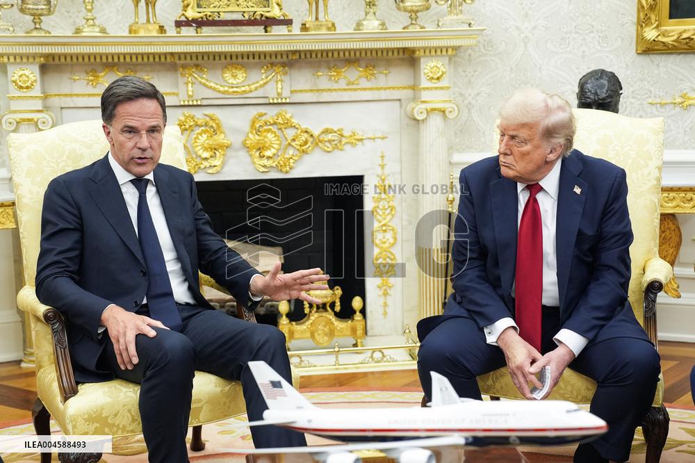US President Donald Trump meets with NATO Secretary General Mark Rutte - Washington