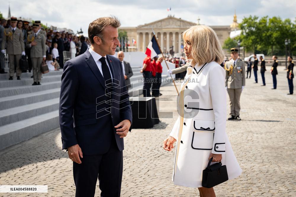 Macron at Bastille Day Parade - Paris