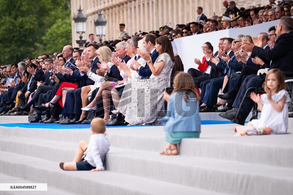 Macron at Bastille Day Parade - Paris