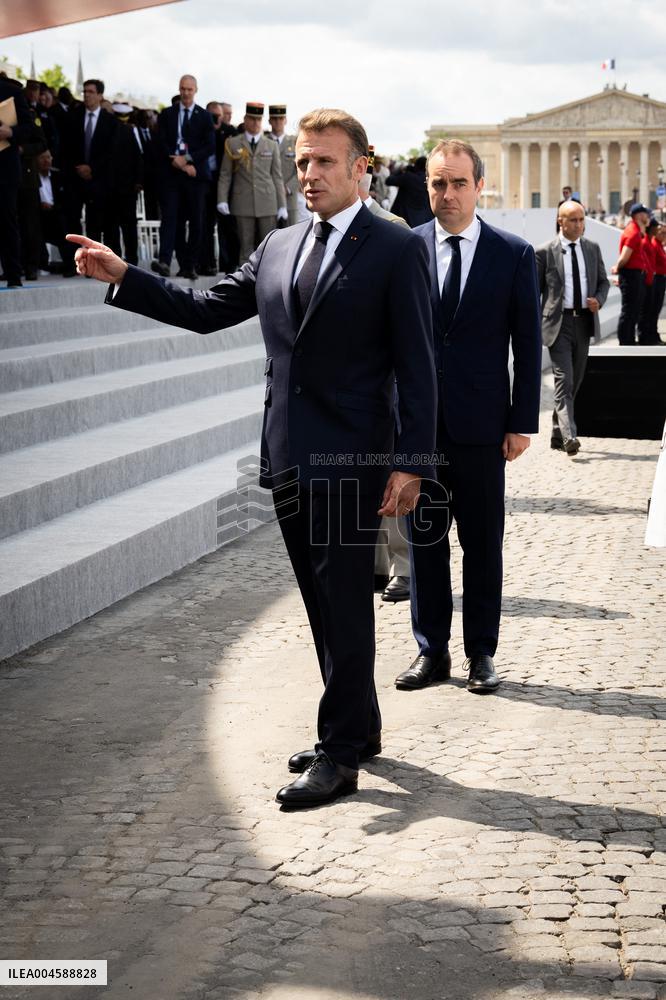 Macron at Bastille Day Parade - Paris