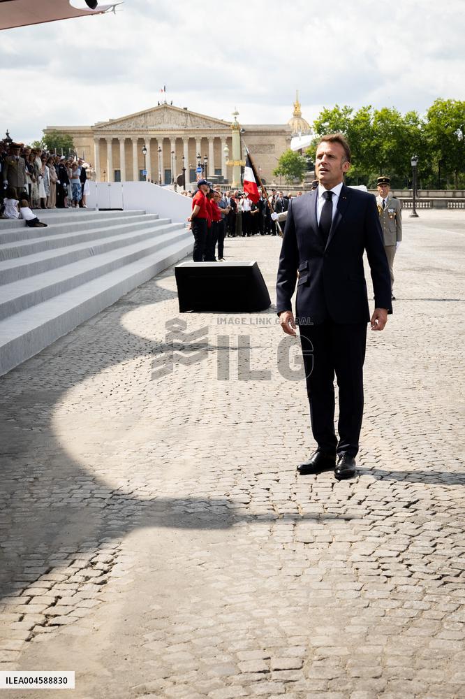 Macron at Bastille Day Parade - Paris