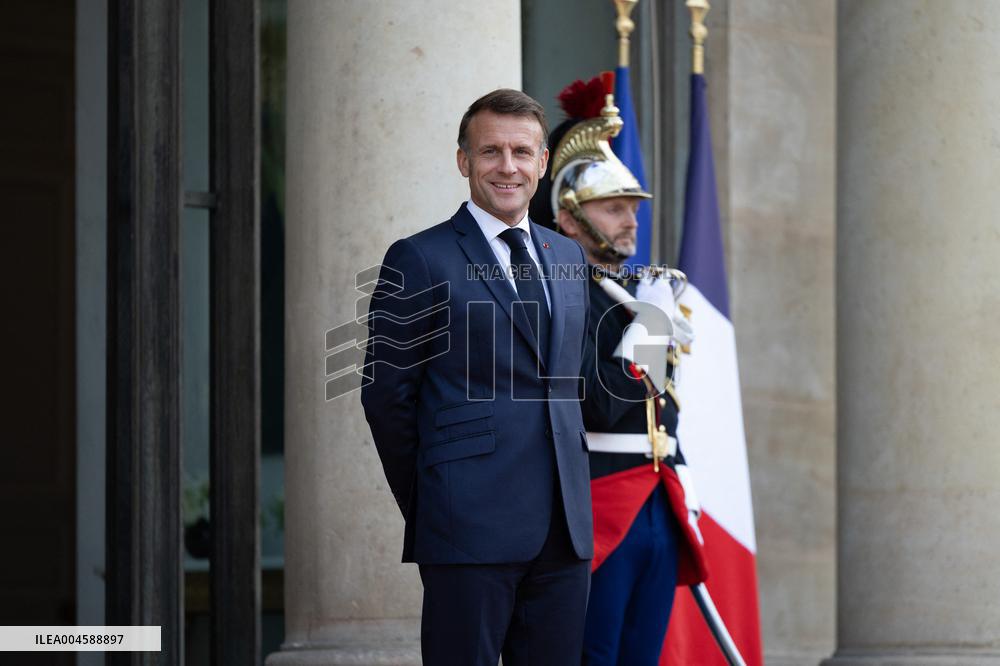 Emmanuel Macron welcomes Indonesian President prior a working diner - Paris
