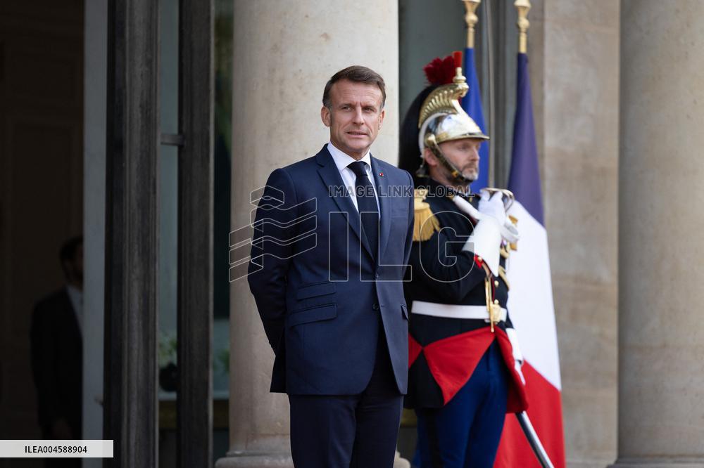 Emmanuel Macron welcomes Indonesian President prior a working diner - Paris