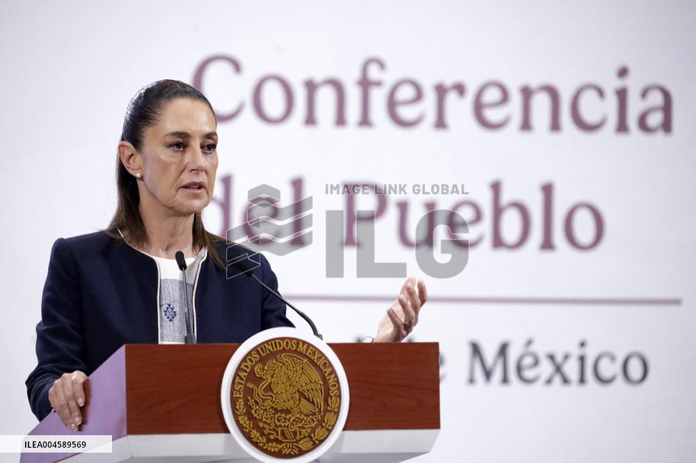 President Claudia Sheinbaum Holds Briefing - Mexico