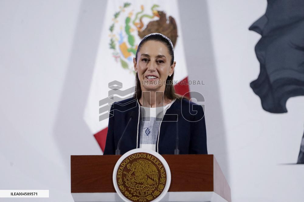 President Claudia Sheinbaum Holds Briefing - Mexico