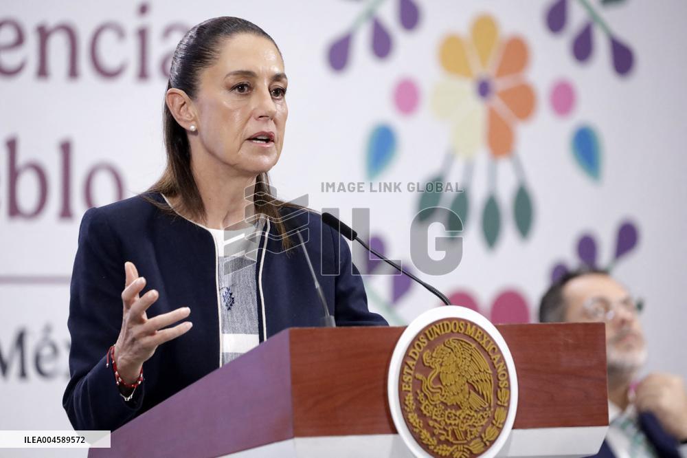 President Claudia Sheinbaum Holds Briefing - Mexico