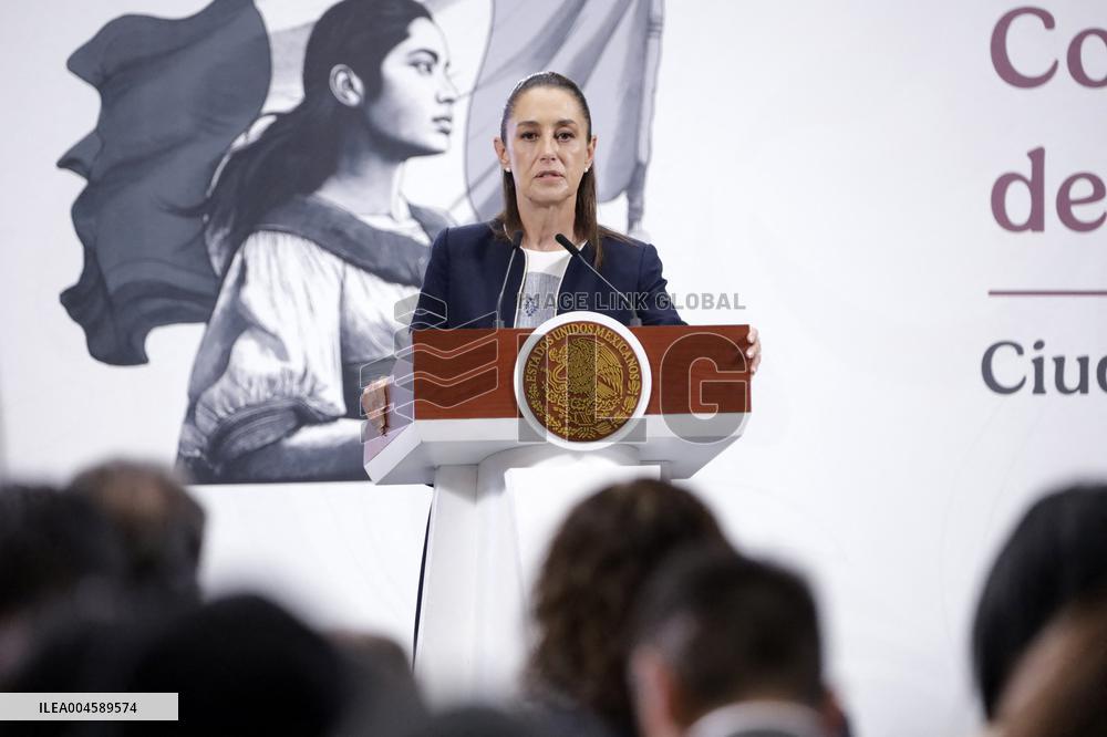 President Claudia Sheinbaum Holds Briefing - Mexico