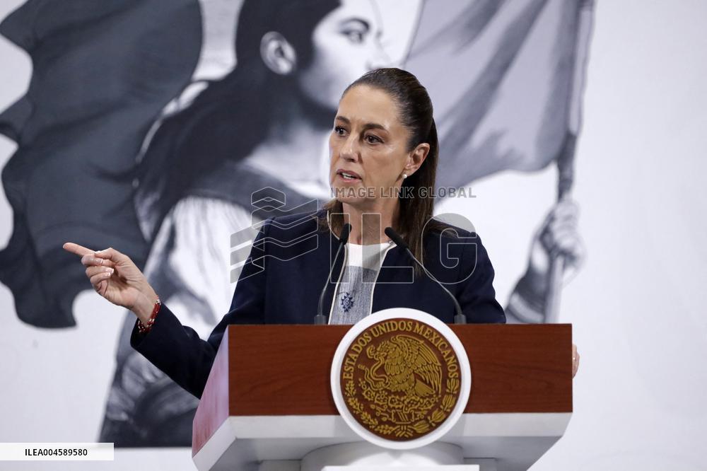 President Claudia Sheinbaum Holds Briefing - Mexico