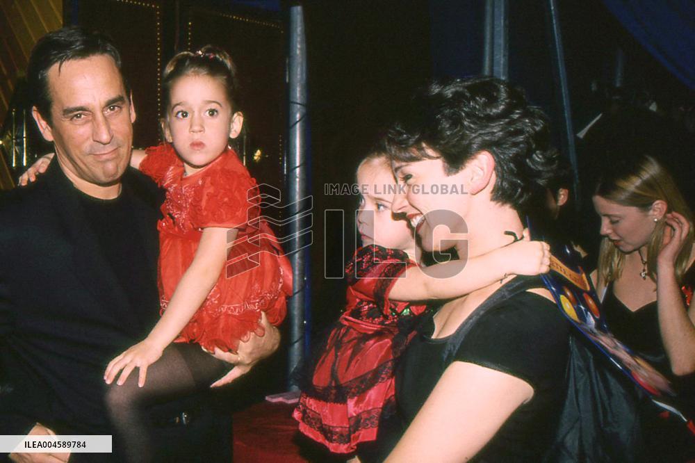 Thierry Ardisson with Beatrice and Daughters - Paris