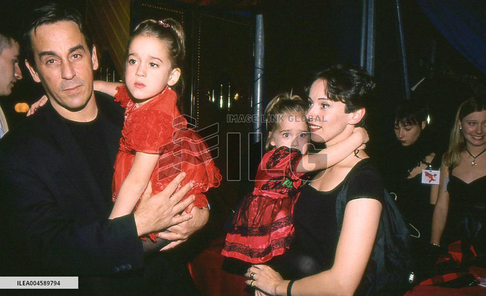 Thierry Ardisson with Beatrice and Daughters - Paris