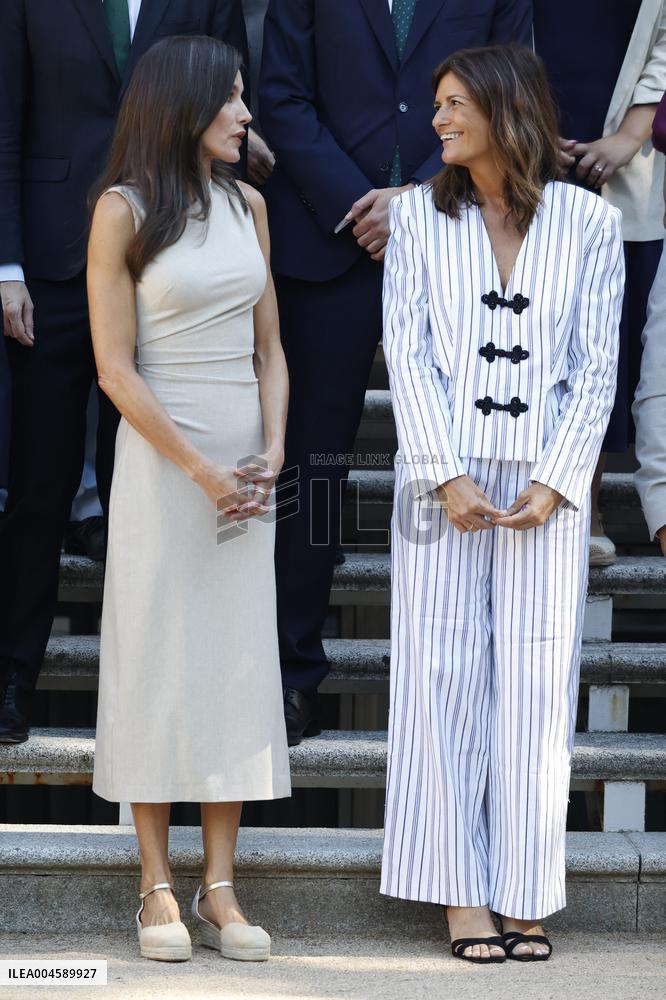 Queen Letizia Receives In Audience - Madrid