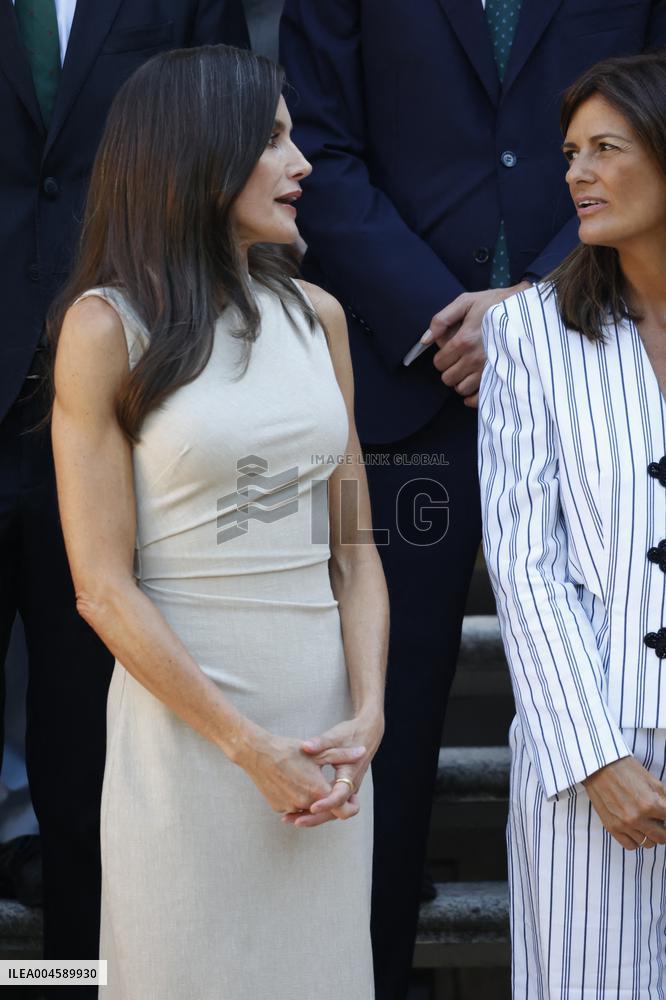 Queen Letizia Receives In Audience - Madrid