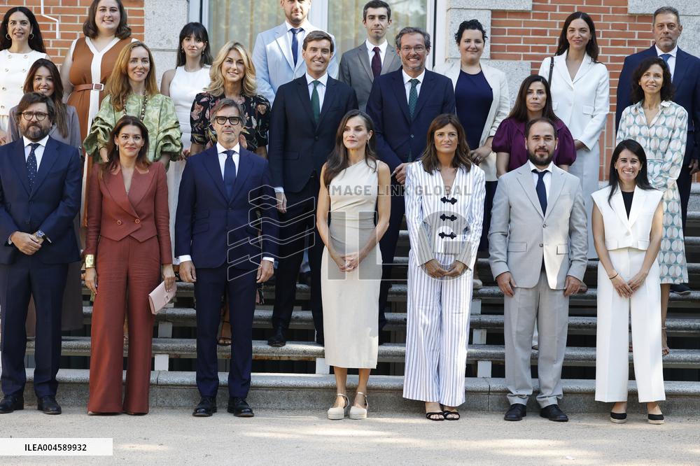 Queen Letizia Receives In Audience - Madrid
