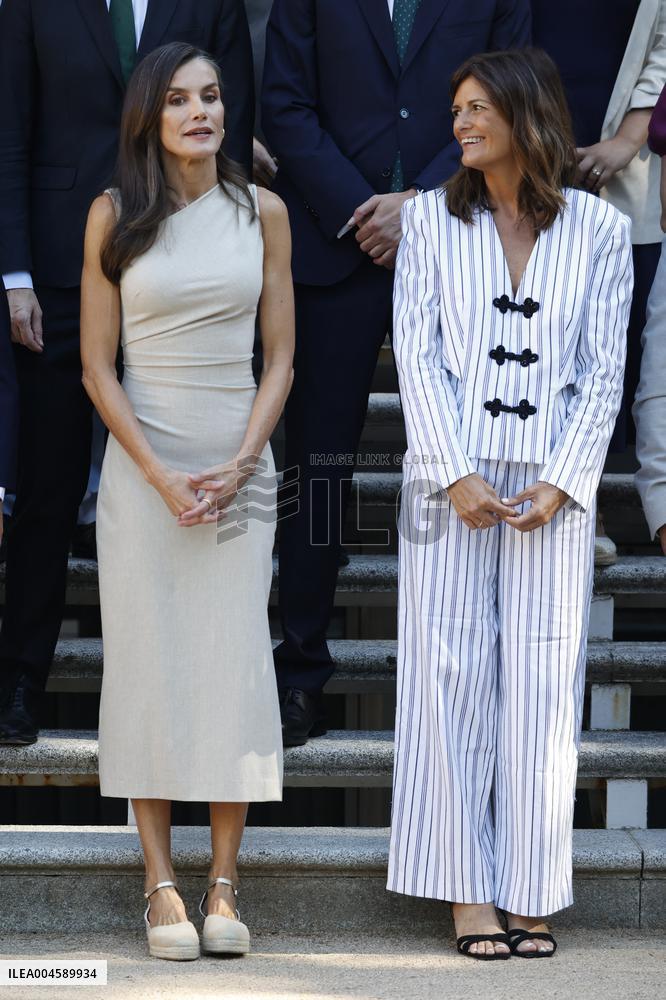Queen Letizia Receives In Audience - Madrid