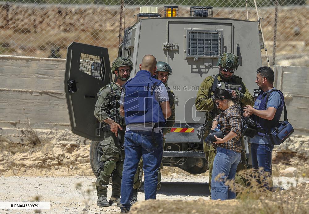 Israeli Army Destroys Palestinain House - West Bank