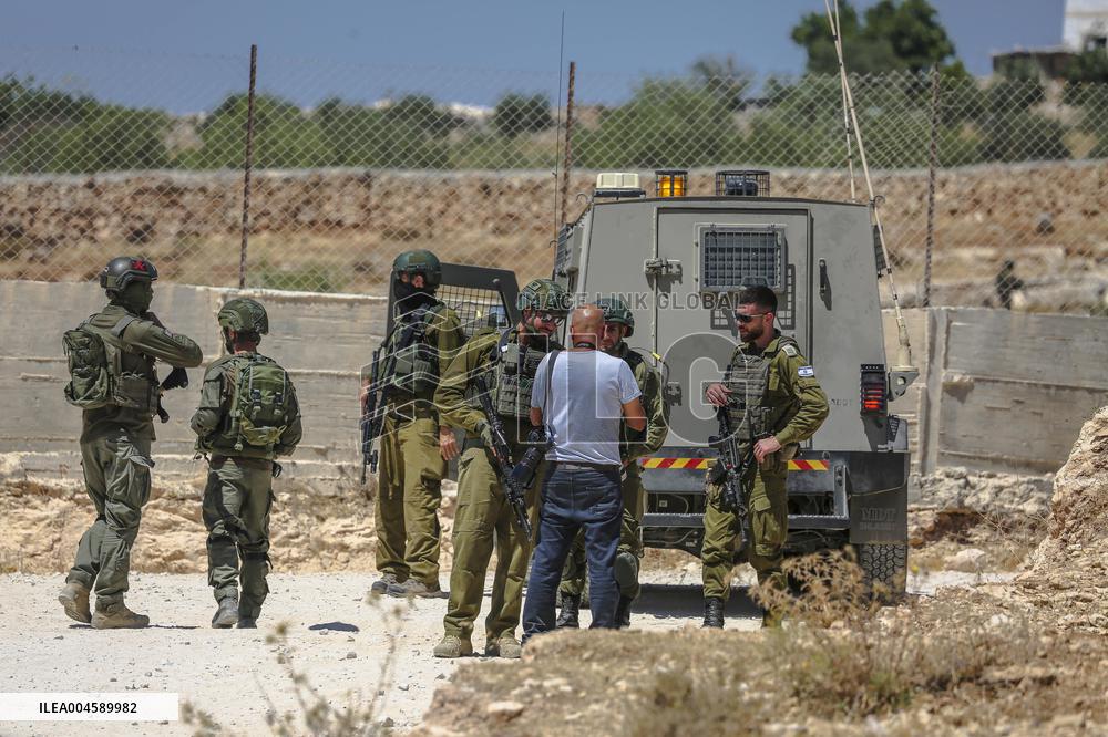 Israeli Army Destroys Palestinain House - West Bank