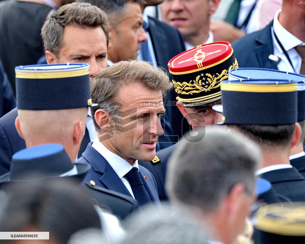 French President Macron At The Bastille Day Parade - Paris