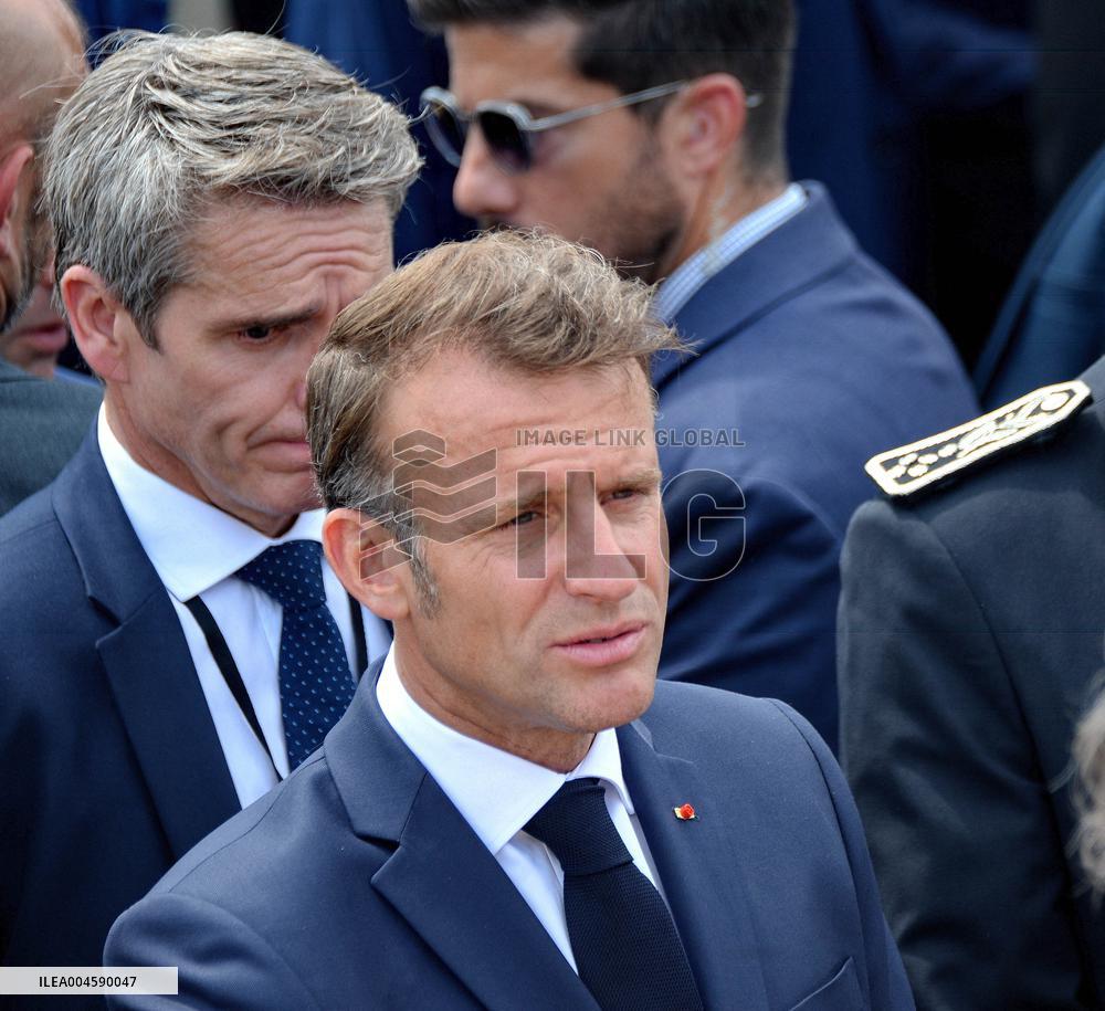 French President Macron At The Bastille Day Parade - Paris