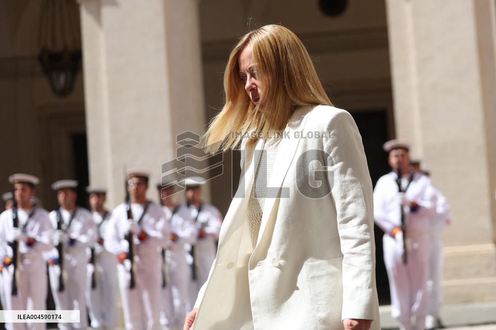 Meloni Meets with Austrian Federal Chancellor Christian Stocker - Rome