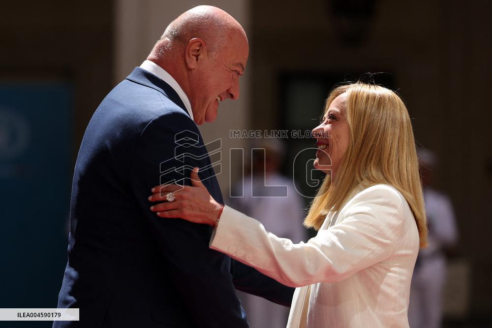 Meloni Meets with Austrian Federal Chancellor Christian Stocker - Rome