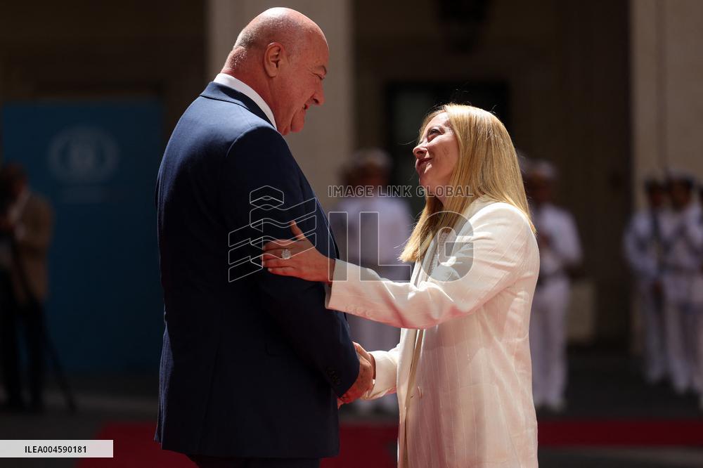 Meloni Meets with Austrian Federal Chancellor Christian Stocker - Rome