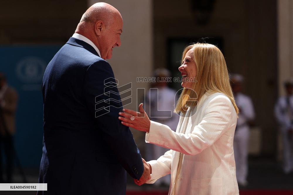 Meloni Meets with Austrian Federal Chancellor Christian Stocker - Rome